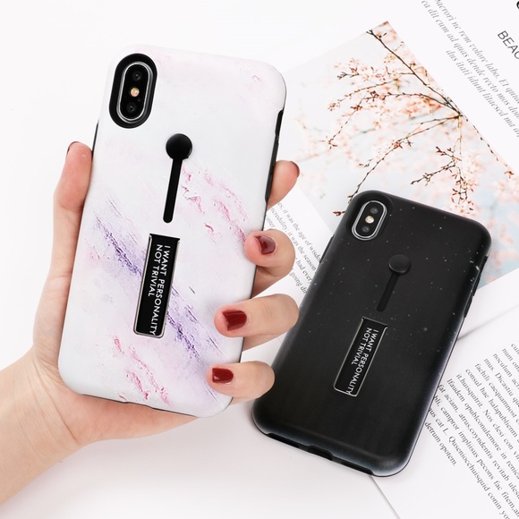 [NEW]  iPhone X/7/8/P Slicon Ring Full Cover case - Picture 2 of 6